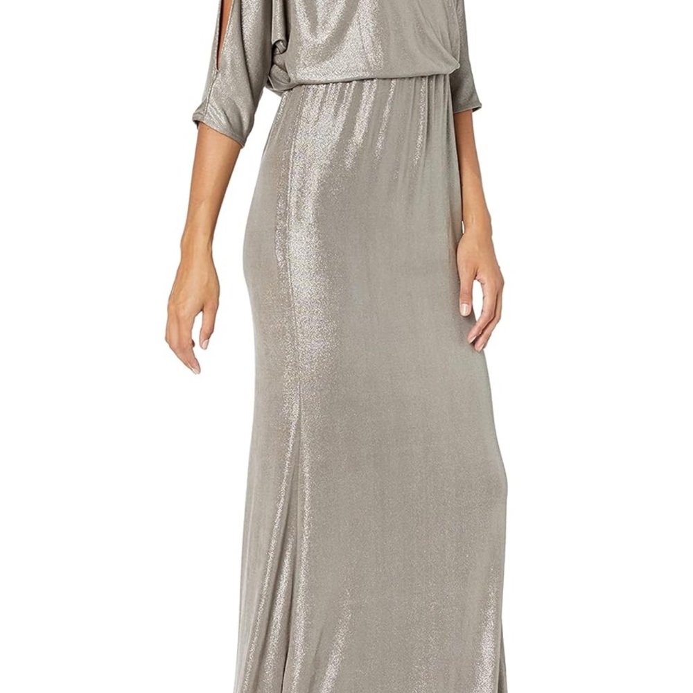 Adrianna Papell Metallic Gala Dress